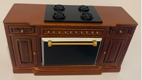 Oven Unit Walnut (140 x 50 x 80Hmm)