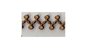 Laser Cut Trim Zig Zag  (296 x 13mm) Zoomed in