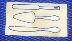 Cake Servers Kit by Mini Etchers (25mm Long)