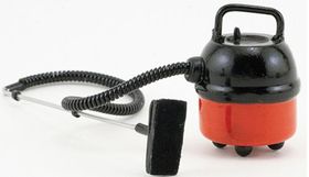 Portable Workshop Vacuum Cleaner, Red (Cannister 1" W x 1-1/2" H x 1" D)