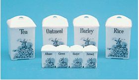 Delft Canisters (3/4"H X 1/2"W X 1/2"D)