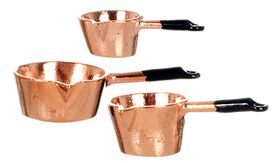 Copper Pot Set 3 (0.5"H X 1.875"W X 1.062"D)