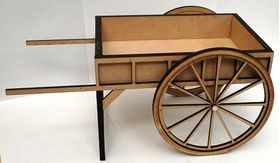 Wagon / Cart Kit Laser Cut (225L (inc handle) x 115W, Wheel 100Diam mm)