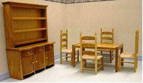 Modern Dining Room Teak "Bowfront"