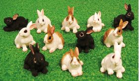 Rabbits Set of 12 Assorted