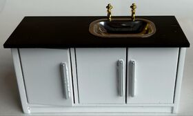 Sink Unit with Cupboards (125 X 50 X 67Hmm)