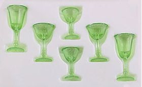 Stemware Trans Green 6 Pieces