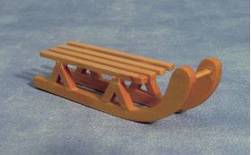 Wooden Sledge (88mmW 36mmD 23mmH)