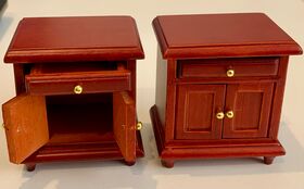 Bedside Table Set 2 Oak (50W x 35D x 57Hmm)