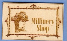 Millinery Shop Sign Medium by Dragonfly