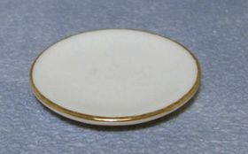 Large White Dinner Plates Set of 6 (32mm Diam)