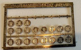 Round Dot Pattern Silver Buckle (5mm Diameter) (Price Per Buckle)