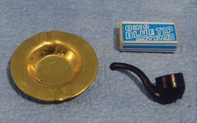Pipe, Ashtray and Matches Set (28mm)