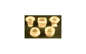 Pots White Set of 5