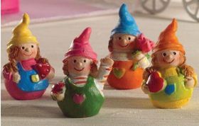 Wibbly Wobbly Dolls 4 pieces (PR) (30 x 15 x 15mm)