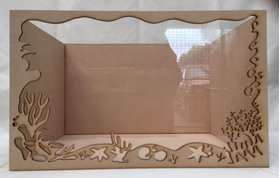 "Under the Sea" Roombox with Wooden Top (393W x 283D x 243Hmm Internal Dimensions)