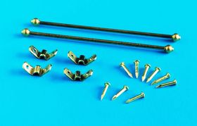 Set of 15 Rods with 30 Brackets (50mm)