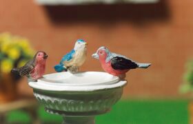 Set of Birds 3 Pieces (20 x 5 x 5mm)