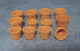 Terracotta Flower Pots 12 Assorted Set