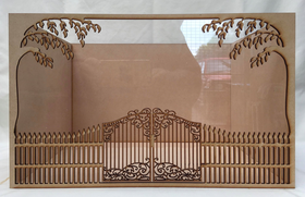 "Into the Garden" Roombox with Perspex Top (393W x 283D x 243Hmm Internal Dimensions)