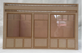 "Shop Front 1" Roombox with Perspex Top (393W x 283D x 243Hmm Internal Dimensions)