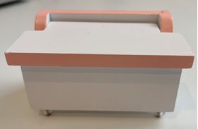 Toy Chest, White/Pink (73W x 43D x 44Hmm)