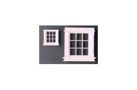 1:24 Georgian Window 9 Pane (1-1/2" x 3/16" x 1-7/8")
