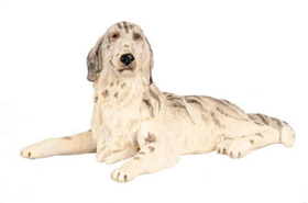 Black & White Irish Setter (2"H x 3.5"W x 2"D)