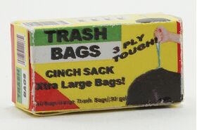 Box of Trash Bags (3/4" L x 1/4"W x 3/8"H)