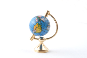 Globe on Brass Stand (57mm)