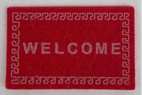 Welcome Mat Red (32 x 58mm)