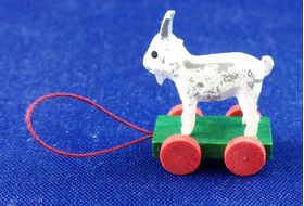 Pull Along Goat Toy (15L x 11W x 20Hmm) by Cinderella