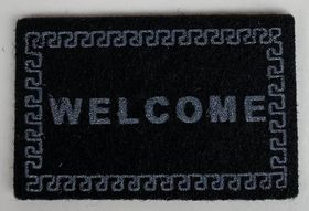 Welcome Mat Black (32 x 58mm)