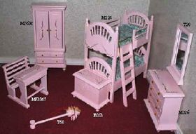 Kids Room Set Pink 7 Piece