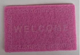 Welcome Mat Pink (32 x 58mm)