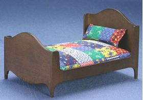 Double Bed, Walnut (118 x 168 x 95Hmm)