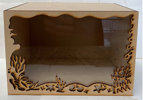 1:24 Room Box Under the Sea with Perspex Top Kit (Inside 192W x 149D x 133Hmm)