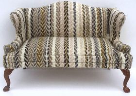 Sofa Wingback Knitted Stripe Fabric ( 134 x 64 x 76Hmm)