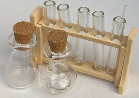 Test Tube and Beakers Set Cream (Test Tube: 5 Diam x 30Lmm)