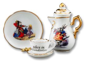 1:6 "Alice in Wonderland" Mini Teapot Set by Reutter Porzellan
