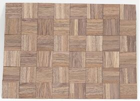 Wood Floor, 4-Finger Parquet Dark (Sheet 6"x 8") (Real Wood Veneer)