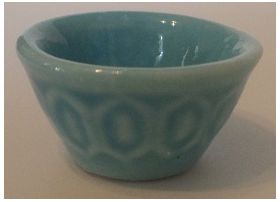 Bowl Embossed Blue (25Diam x 15Hmm)