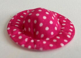 Hat Red with White Spots (40 Diam x 10Hmm)