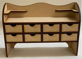 Shelf with Drawers Kit Laser Cut