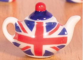 Teapot Union Jack (25mmW x 20mmD x 20mmH)