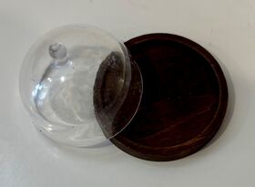 Cloche / Dome on Brown Board (35mm Diameter)