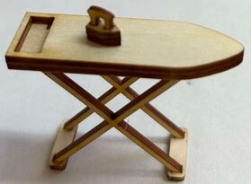 1:24 Laser Cut Ironing Board and Iron Kit