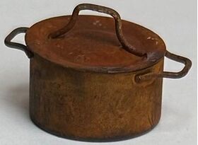Rustic Pot with Lid (30 Diameter x 25Hmm)