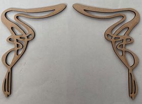 Art Nouveau 1 Bracket Laser Cut (105H x 80Wmm)
