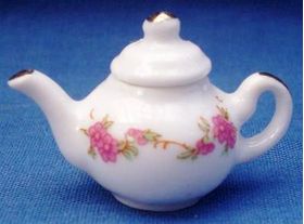 Teapot Pink Floral (38 x 22 x 25Hmm)